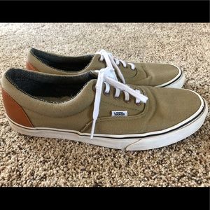Vans Lace-Up Sneakers- Tan/Leather